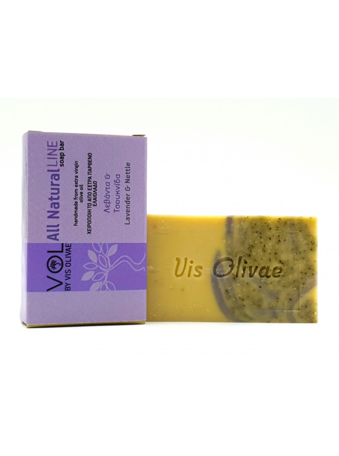Lavender and nettle soap bar 90g قالب صابون اللافندر والقراص Lavender & Nettle - الصورة 1